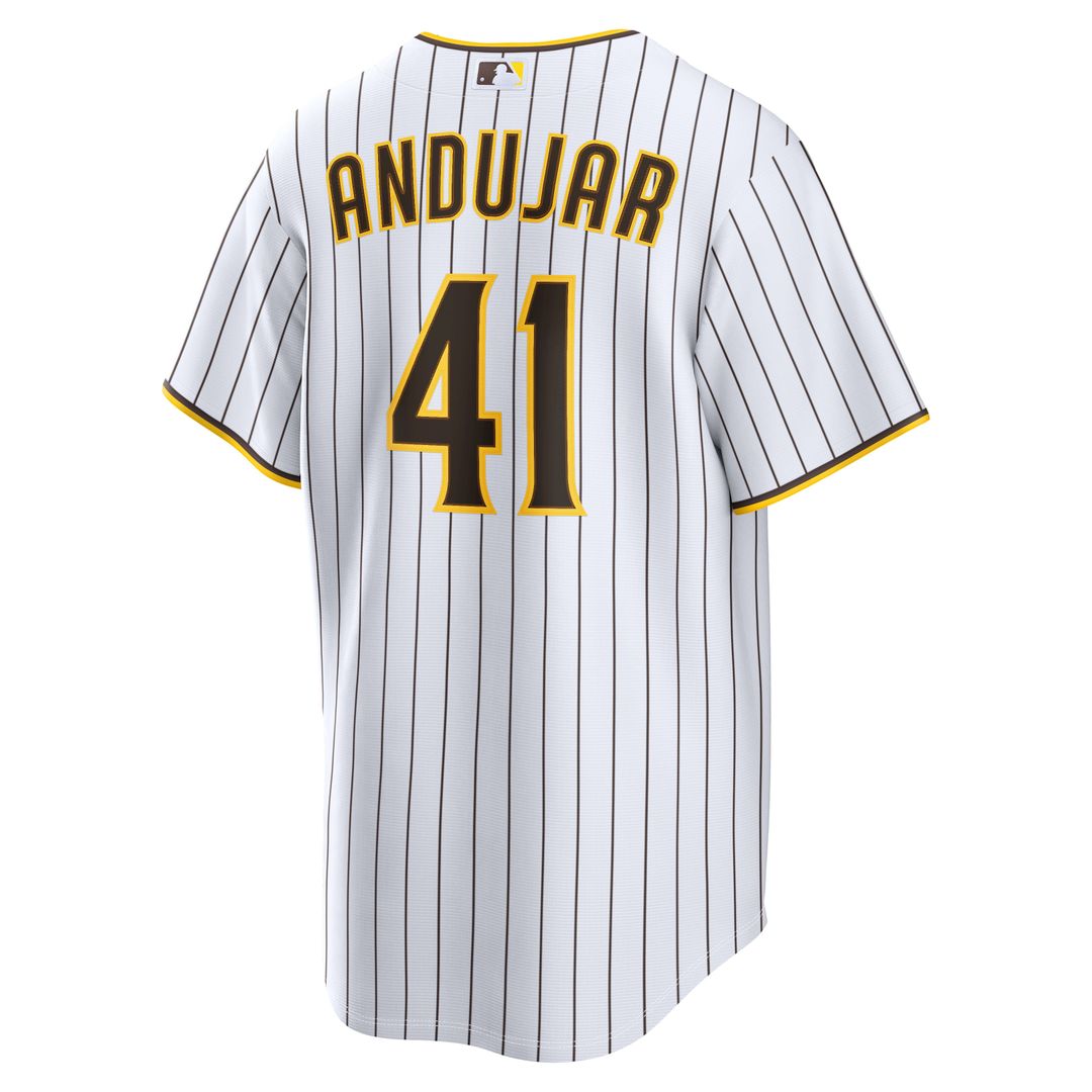 Men's San Diego Padres Miguel Andujar White Home Replica MLB Baseball Jersey - view 3