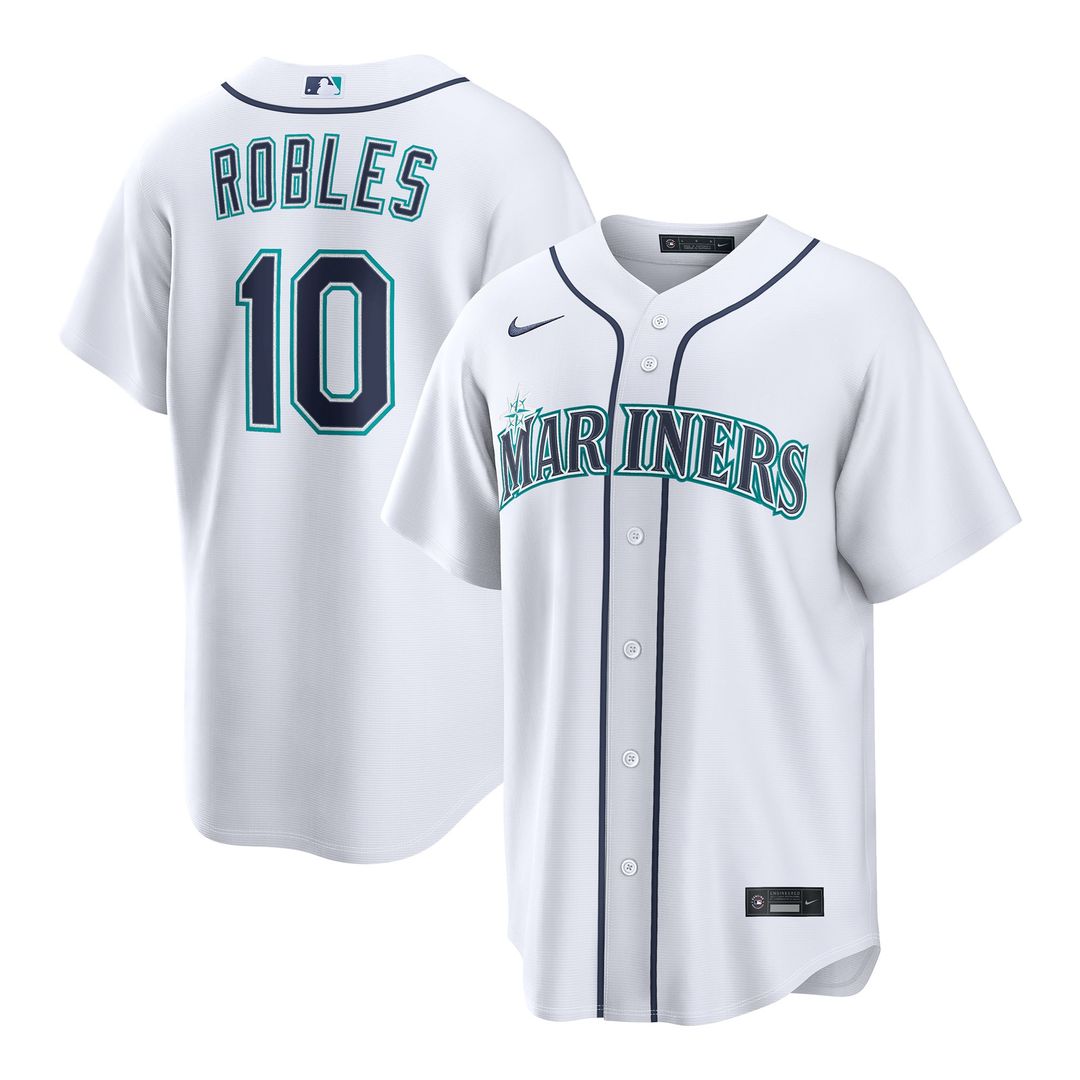 Men's Seattle Mariners Victor Robles White Home Replica MLB Baseball Jersey - view 1