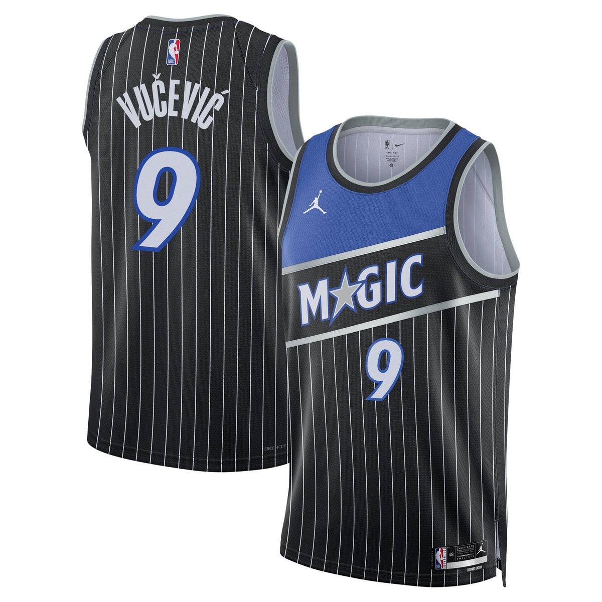 Unisex Nikola Vučević Orlando Magic Statement Edition NBA Basketball Jersey - Black - view 1