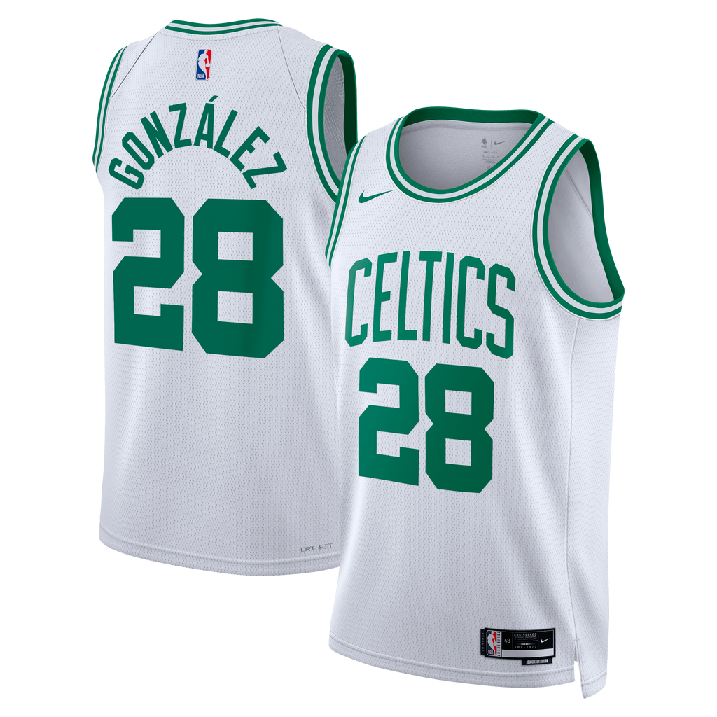 Unisex Hugo González Boston Celtics Association Edition Swingman NBA Basketball Jersey - White - view 1