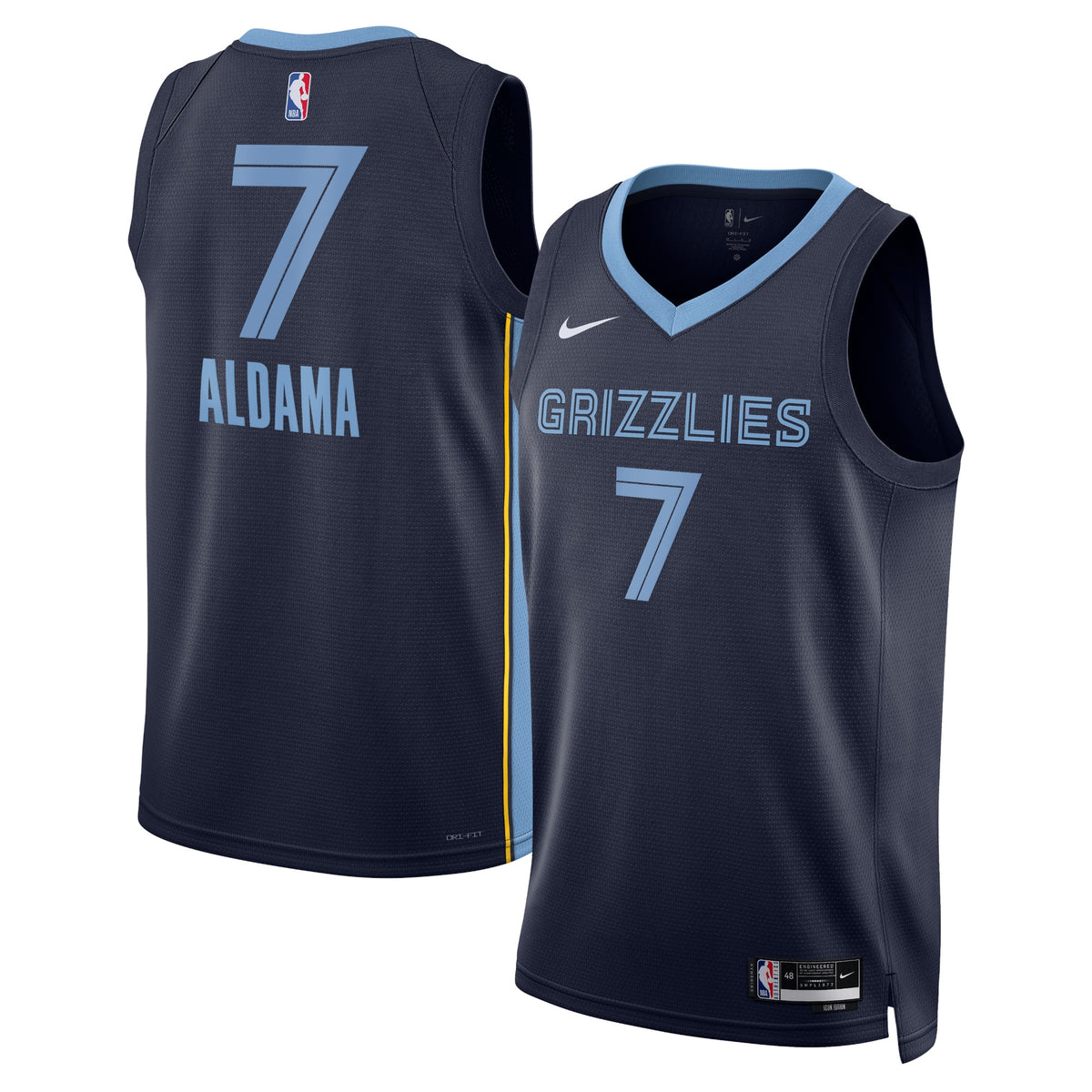 Unisex Santi Aldama Memphis Grizzlies Icon Edition Swingman NBA Basketball Jersey - Navy - view 1