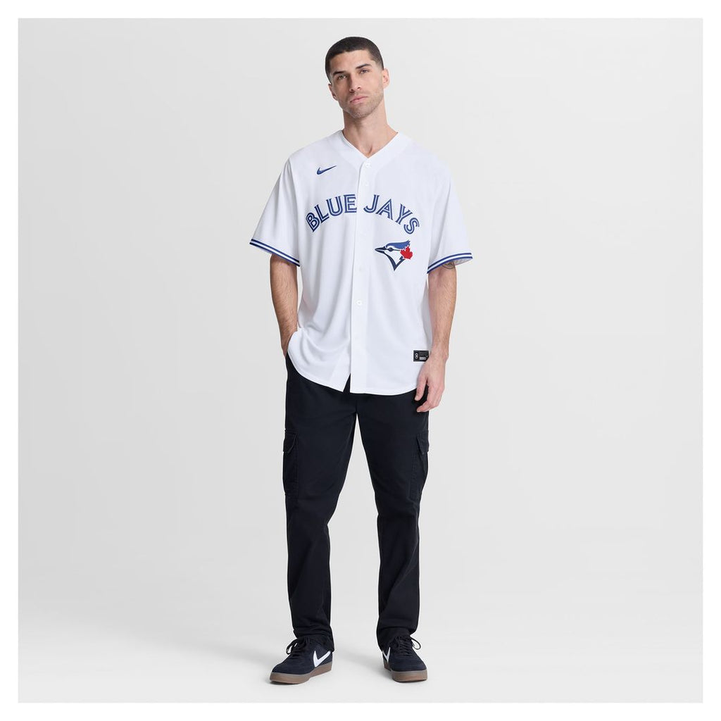 Men's Toronto Blue Jays Andrés Giménez White Home Replica MLB Baseball Jersey - view 4