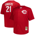 Men's Cincinnati Reds Deion Sanders Red Big & Tall Cooperstown Mesh Batting Practice MLB Baseball Jersey - view 1