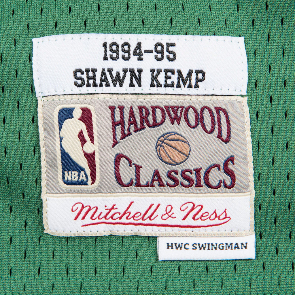 Men's Seattle Supersonics Swingman NBA Basketball Jersey Shawn Kemp 1994-95 - view 4