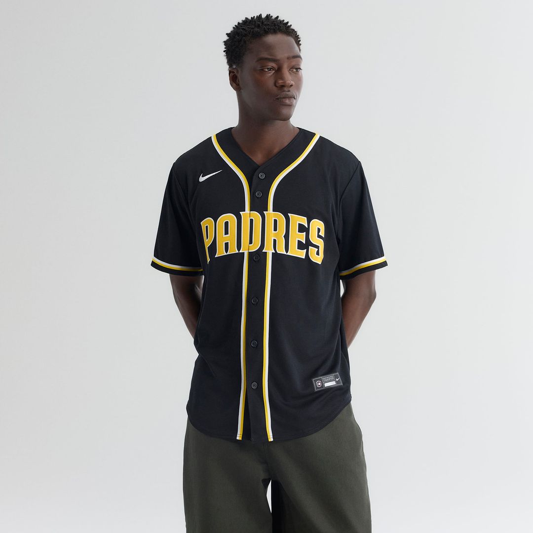 Men's San Diego Padres Fernando Tatis Jr. Fashion Replica Black Out MLB Baseball Jersey - view 3