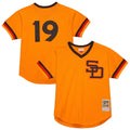Men's San Diego Padres Tony Gwynn Gold Big & Tall Cooperstown Mesh Batting Practice MLB Baseball Jersey - view 1