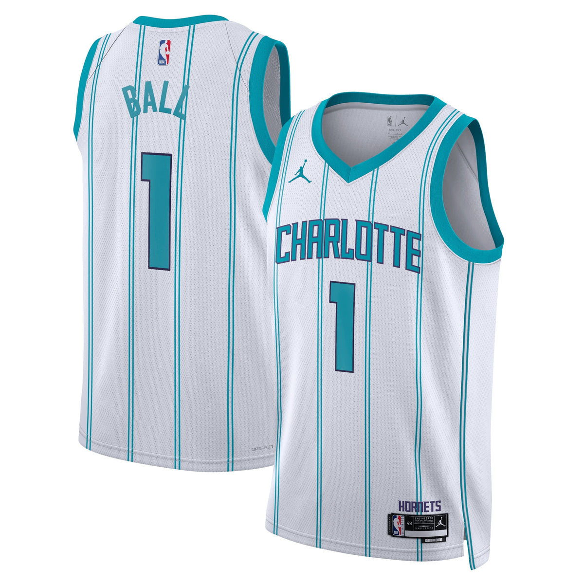 Unisex LaMelo Ball Charlotte Hornets Association Edition Swingman NBA Basketball Jersey - White - view 1