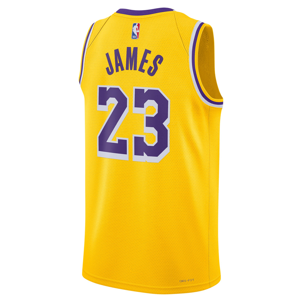 Unisex Los Angeles Lakers Icon Swingman NBA Basketball Jersey - Lebron James - view 4