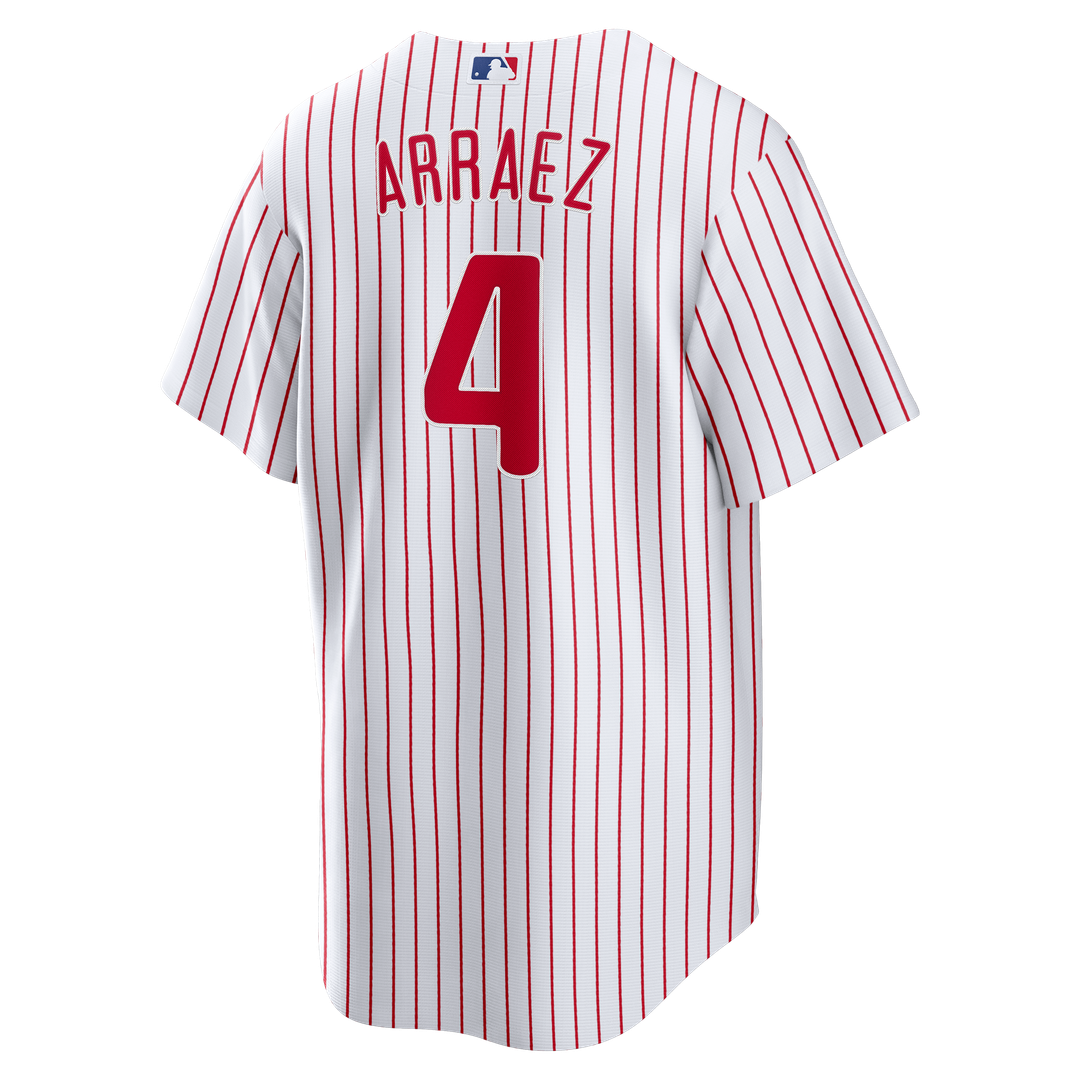 Men's Philadelphia Phillies Luis Arraez White Home Replica MLB Baseball Jersey - view 3