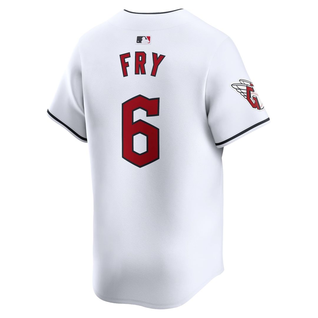 Men's Cleveland Guardians David Fry White Home Limited MLB Baseball Jersey - view 3
