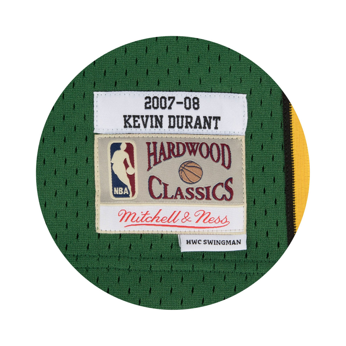 Men's Seattle Supersonics Swingman NBA Basketball Jersey Road Kevin Durant 2007-08 - view 4