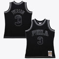 Men's Philadelphia 76ers Allen Iverson 1996 Contrast 2K Swingman NBA Basketball Jersey - Black - view 1