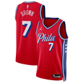 Unisex Jaylen Brown hiladelphia 76ers Statement Edition Swingman NBA Basketball Jersey - Red - view 1