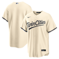 Men's Minnesota Twins Cream Alternate Replica MLB Baseball Jersey - view 4