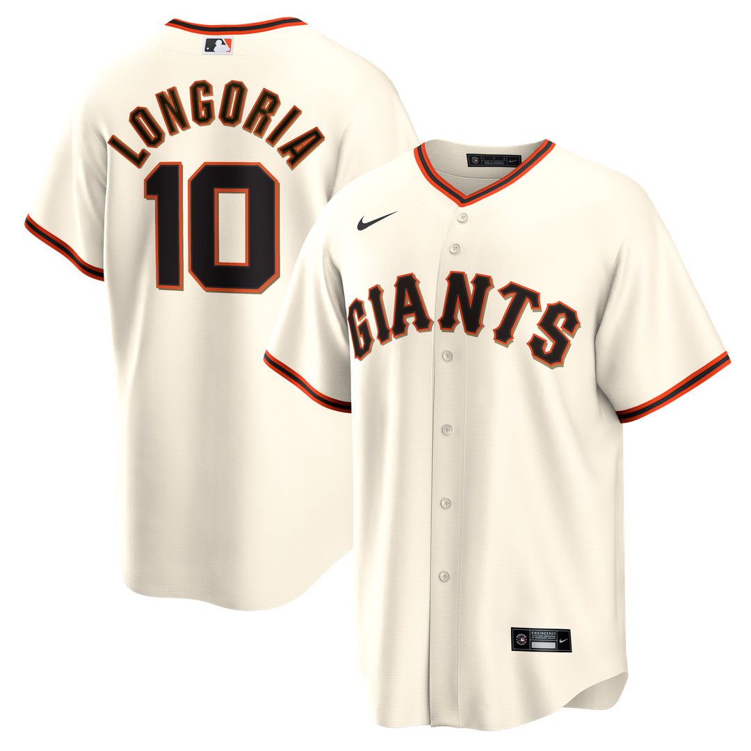 Men's San Francisco Giants Evan Longoria Cream Home Retired Player Replica MLB Baseball Jersey - view 1