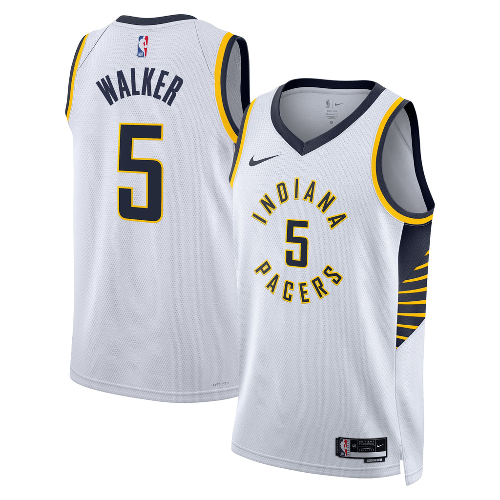 Unisex Jarace Walker Indiana Pacers Association Edition Swingman NBA Basketball Jersey - White - view 1