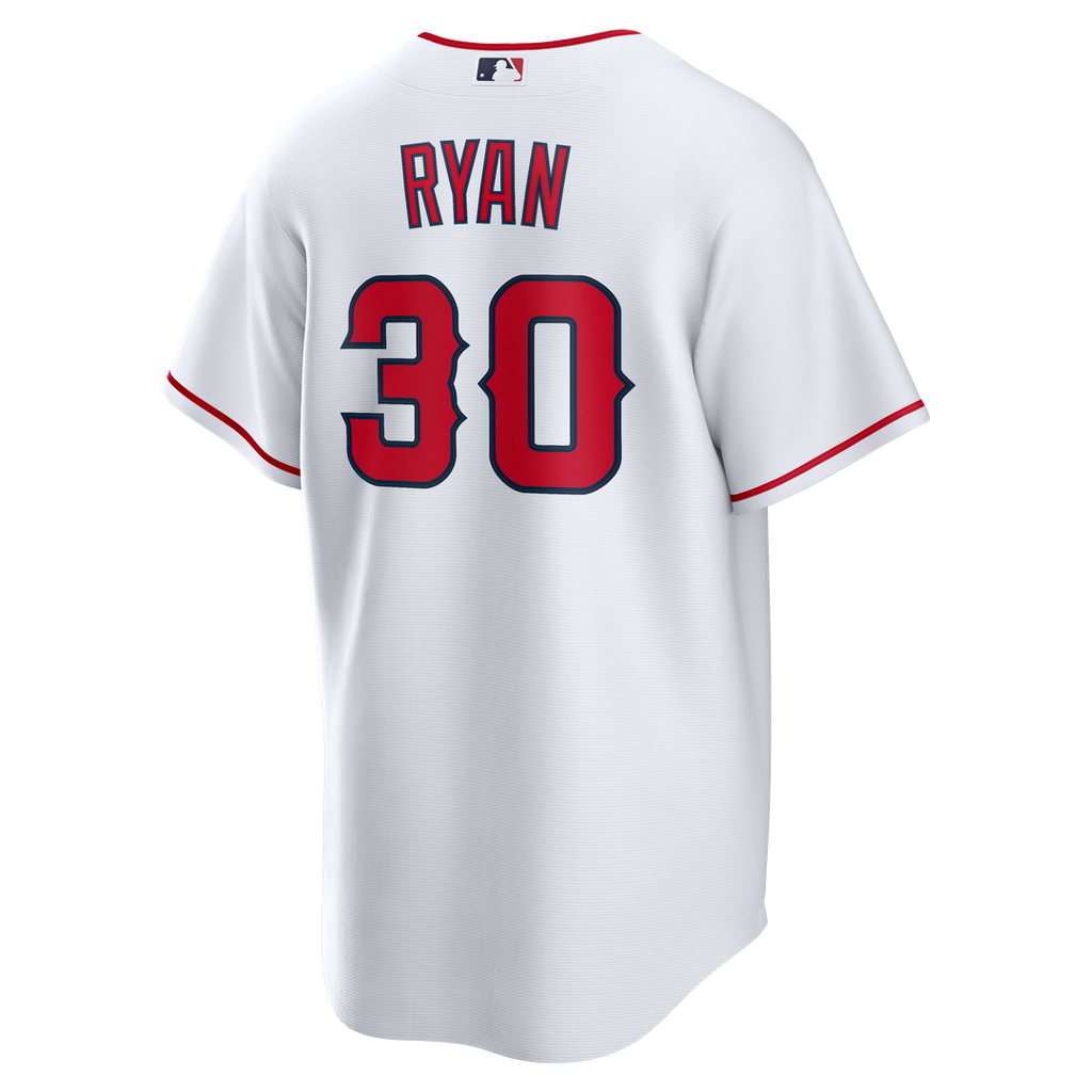 Men's Los Angeles Angels Nolan Ryan White Home Retired Player Replica MLB Baseball Jersey - view 3