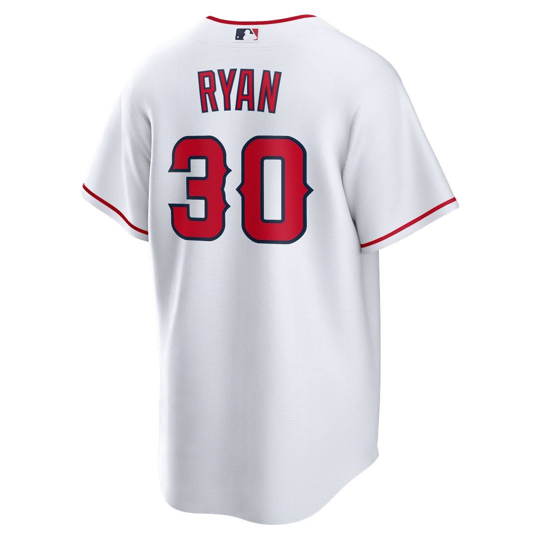 Men's Los Angeles Angels Nolan Ryan White Home Retired Player Replica MLB Baseball Jersey - view 3