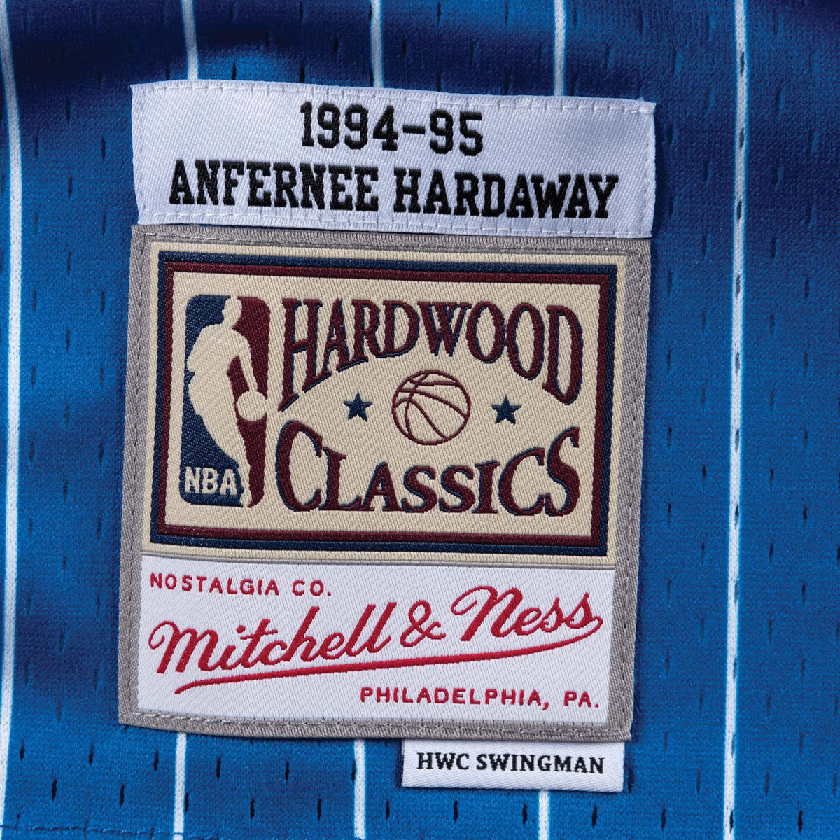 Men's Anfernee Hardaway Orlando Magic Hardwood Classics Road NBA Basketball Jersey - Mens - view 5