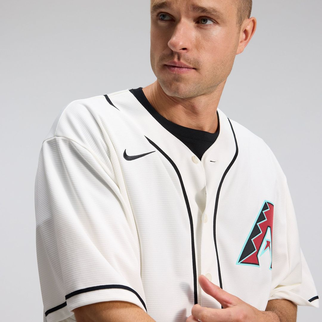 Men's Arizona Diamondbacks Corbin Carroll Cream Home Replica MLB Baseball Jersey - view 10