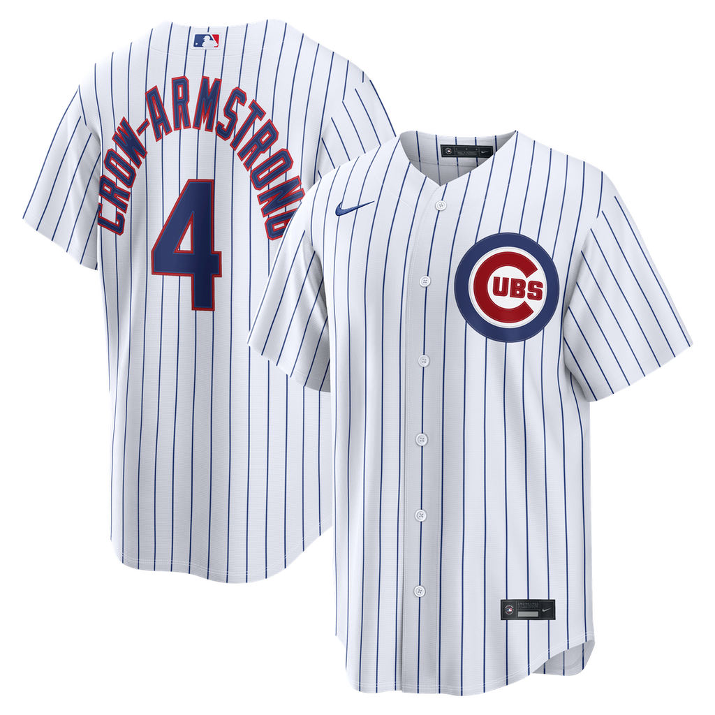 Men's Chicago Cubs Pete Crow-Armstrong White Home Replica MLB Baseball Jersey - view 1