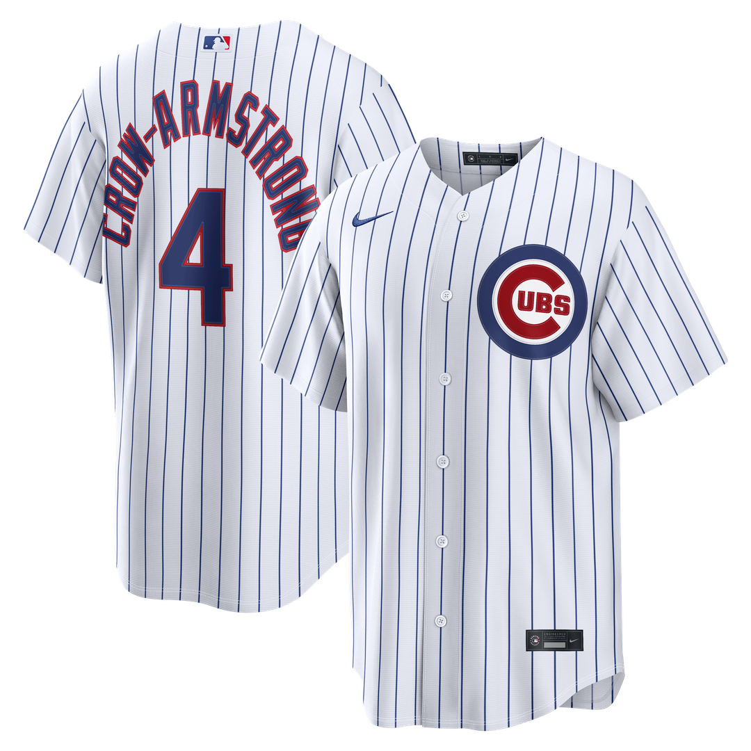 Men's Chicago Cubs Pete Crow-Armstrong White Home Replica MLB Baseball Jersey - view 1