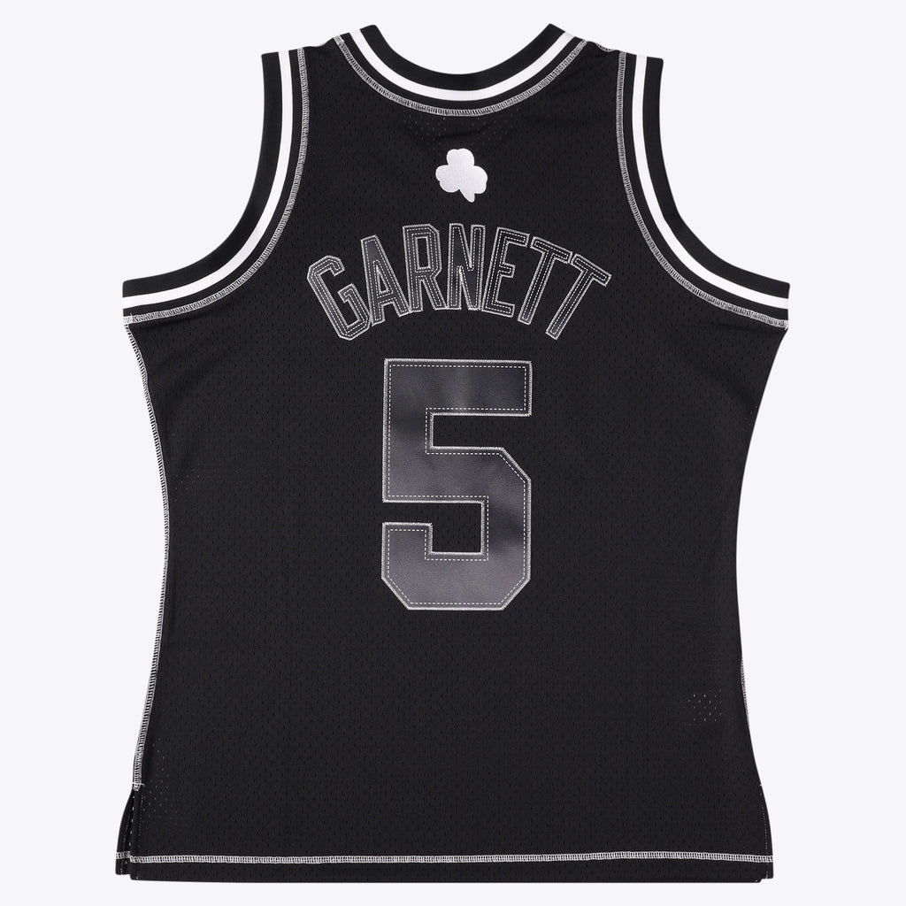 Men's Boston Celtics Kevin Garnett 2007 Contrast 2K Swingman NBA Basketball Jersey - Black - view 4