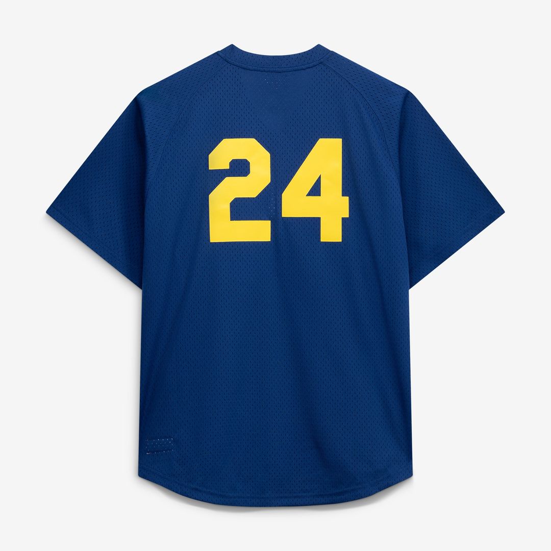 Men's Seattle Mariners Ken Griffey Jr. Royal Big & Tall Cooperstown Collection Mesh Batting Practice MLB Baseball Jersey - view 3