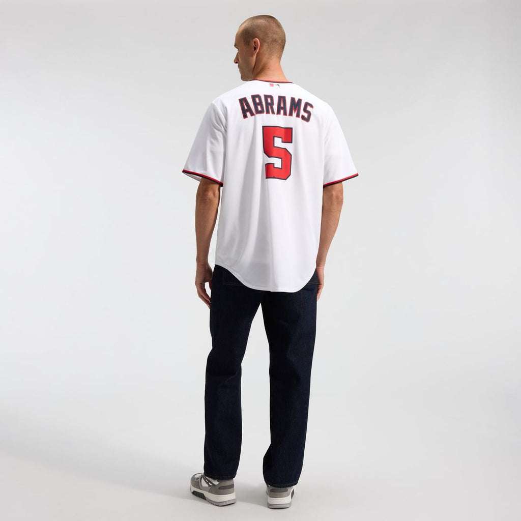 Men's Washington Nationals CJ Abrams White Home Replica MLB Baseball Jersey - view 6