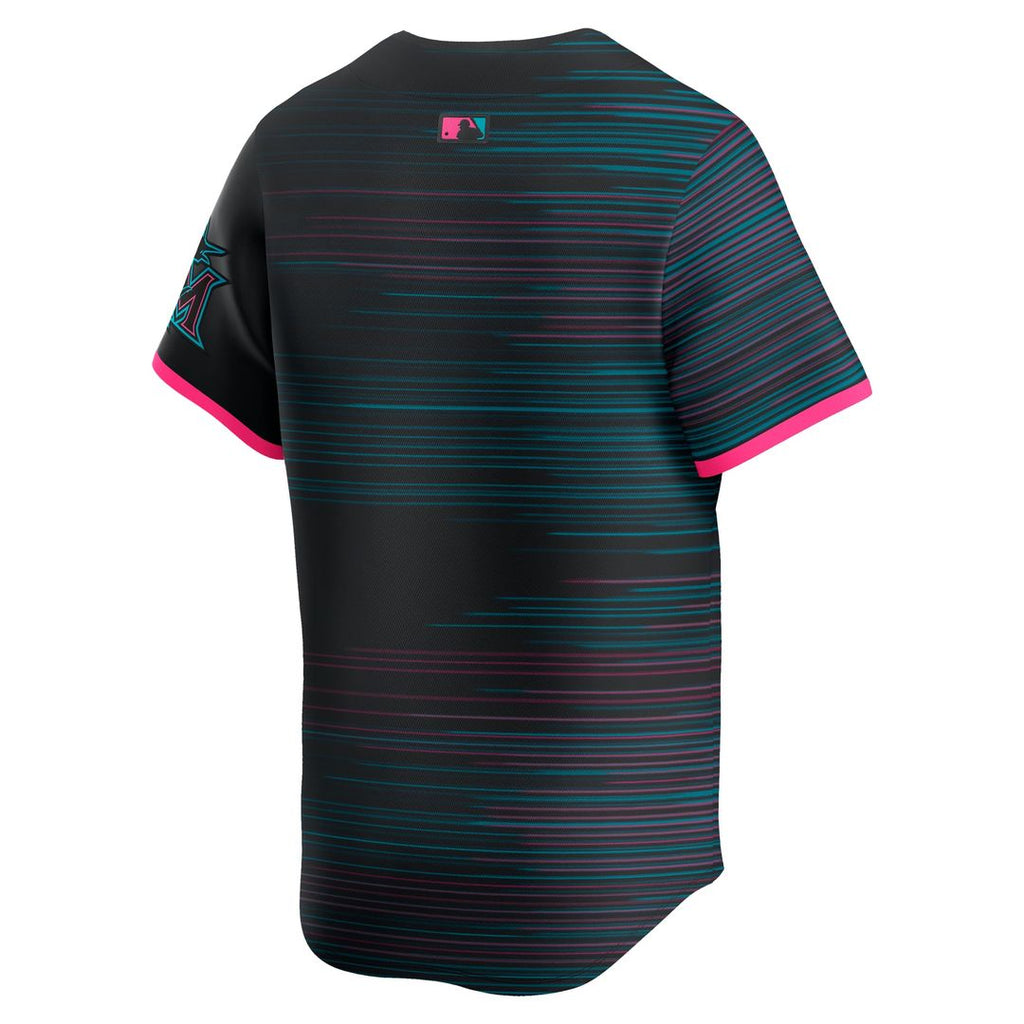 Men's Miami Marlins Black 2025 City Connect Limited MLB Baseball Jersey - view 3