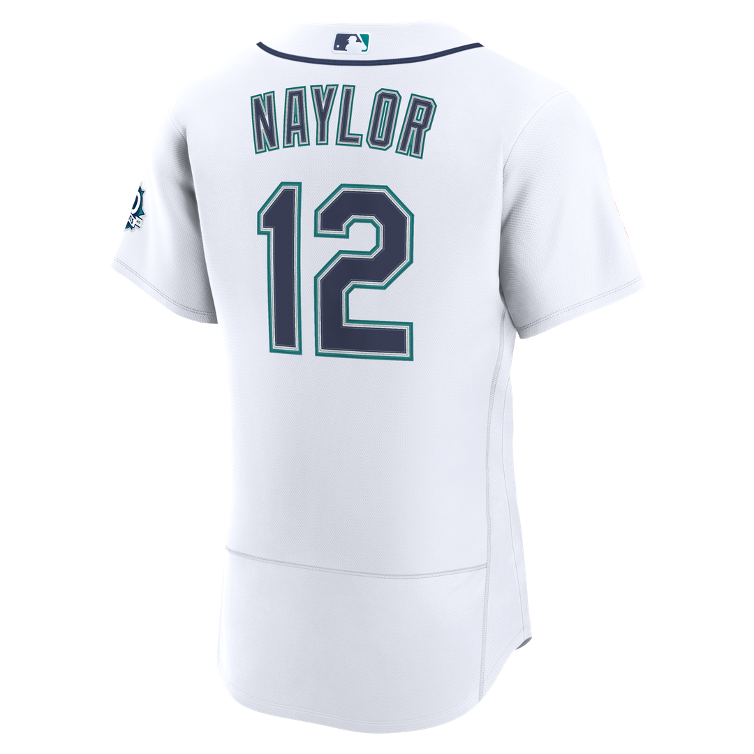 Men's Seattle Mariners Josh Naylor White Home 50th Season MLB Baseball Jersey - view 3
