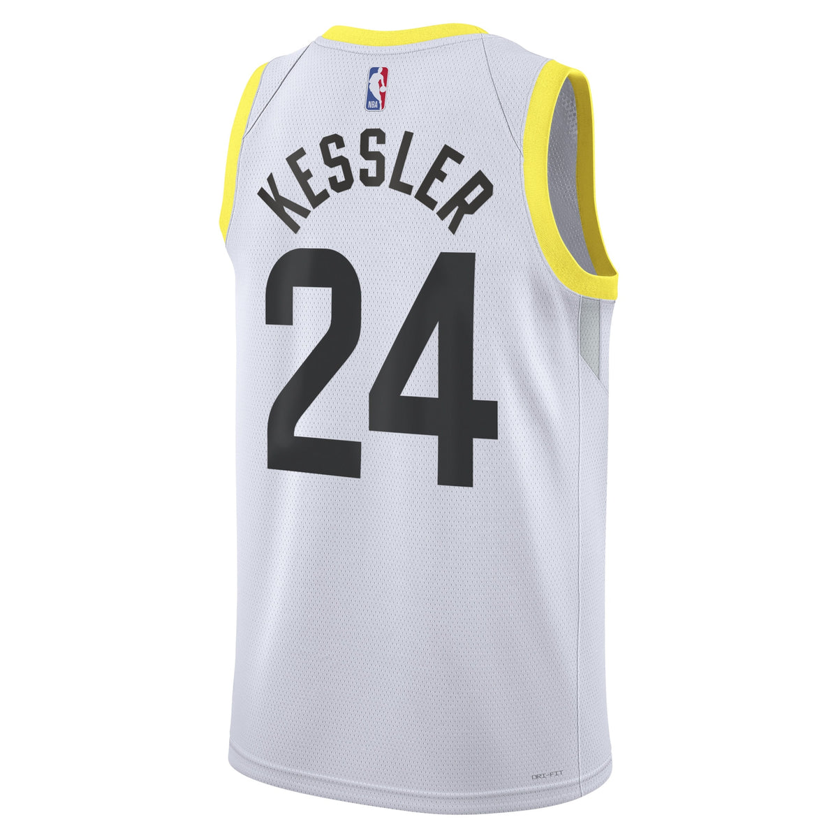 Unisex Walker Kessler Utah Jazz Association Edition Swingman NBA Basketball Jersey - White - view 3