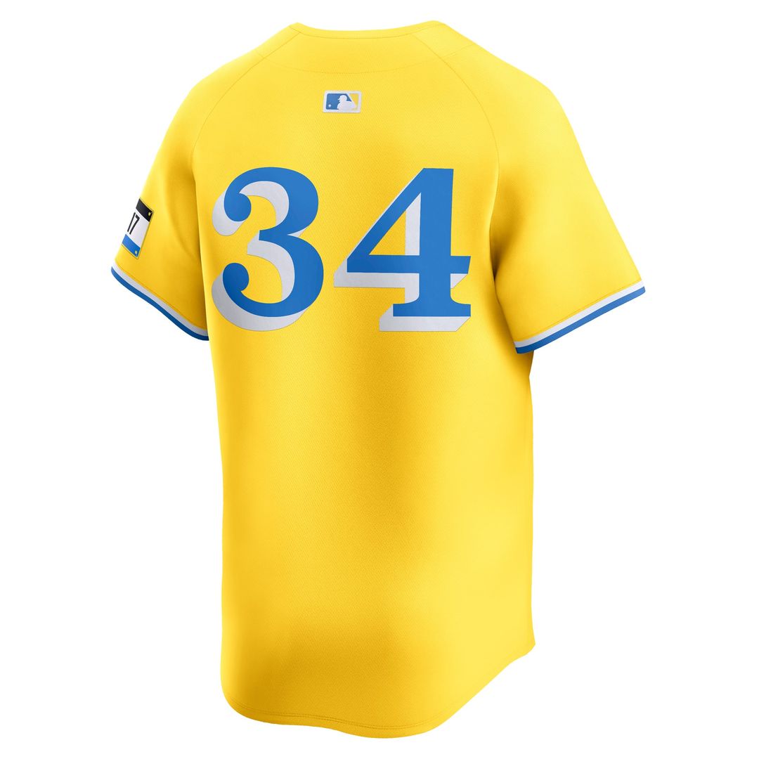 Men's Boston Red Sox David Ortiz Gold City Connect MLB Baseball Jersey - view 3