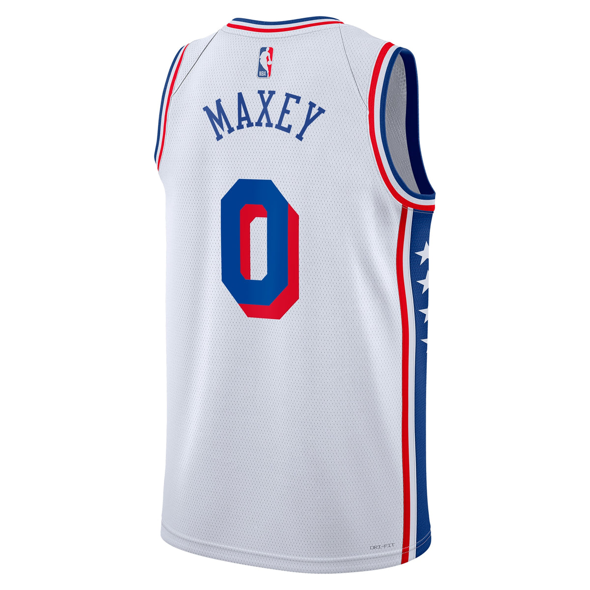 Unisex Tyrese Maxey Philadelphia 76ers Association Edition Swingman NBA Basketball Jersey - White - view 4