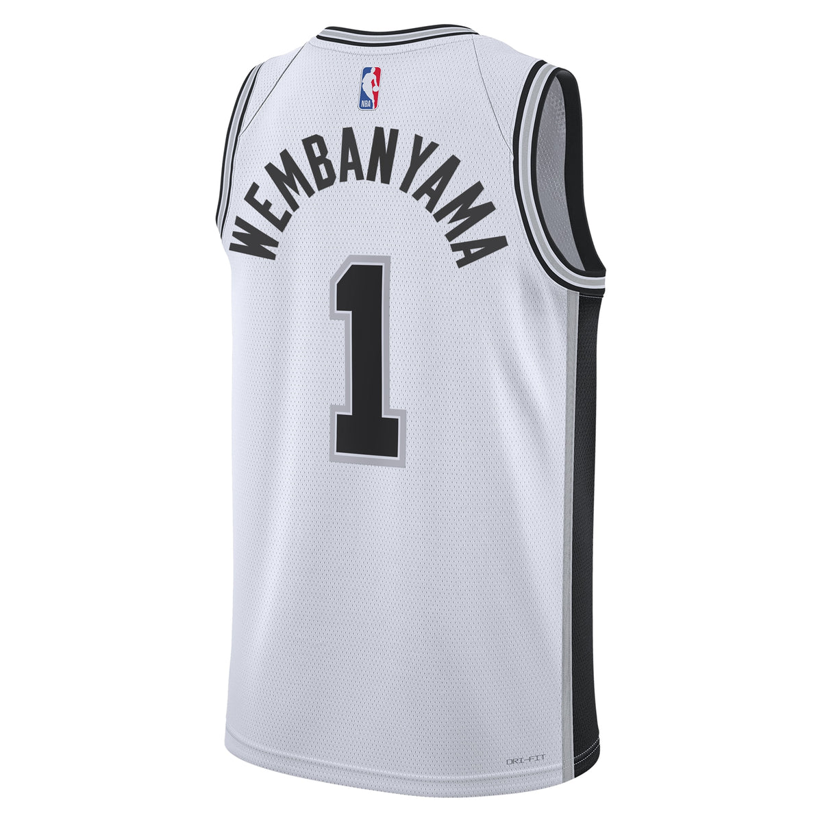 Unisex Victor Wembanyama San Antonio Spurs Association Edition Swingman NBA Basketball Jersey - White - view 4