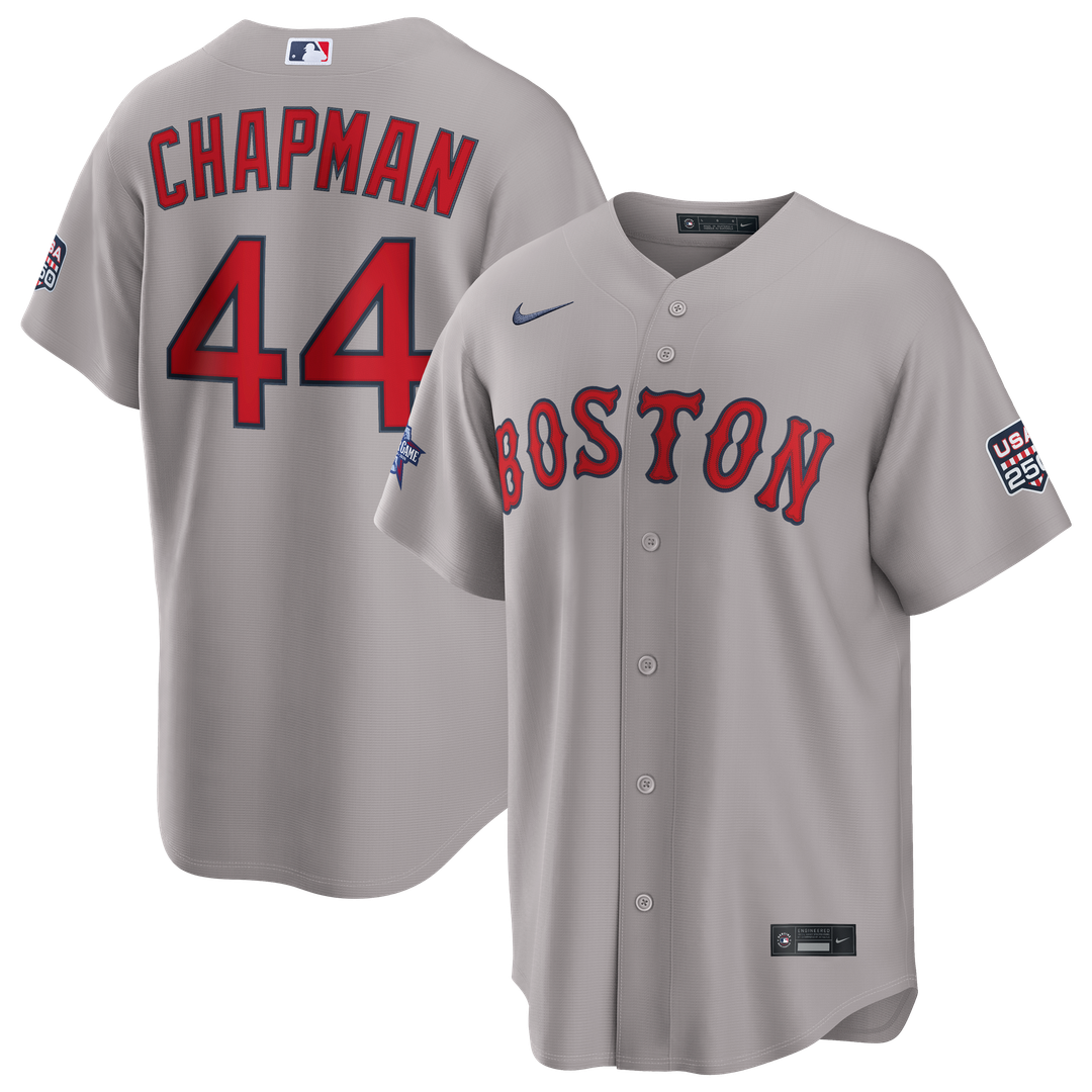 Men's 2026 All-Star Game Men's Boston Red Sox Aroldis Chapman Gray Replica MLB Baseball Jersey - view 1