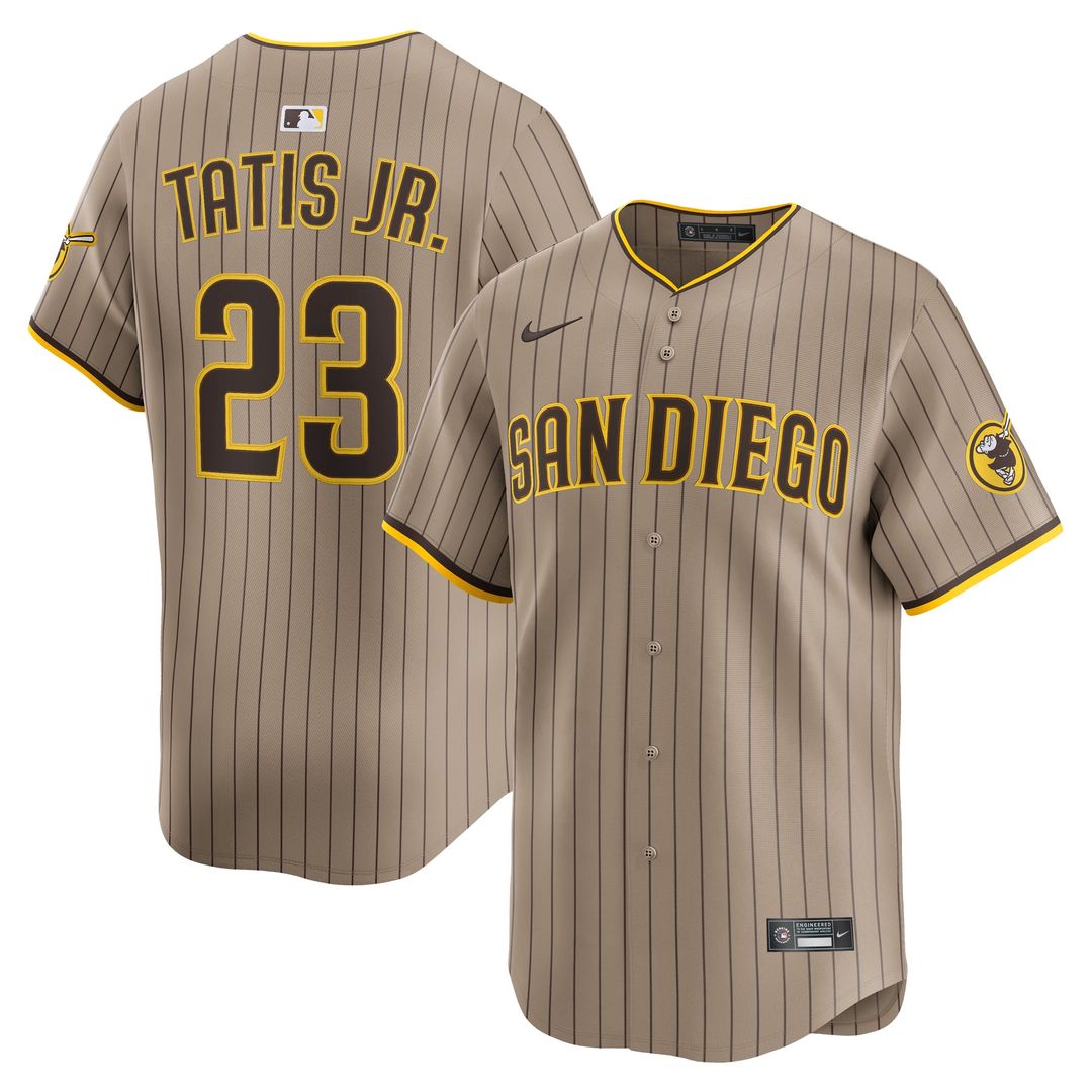 Men's San Diego Padres Fernando Tatis Jr. Brown Road Limited MLB Baseball Jersey - view 21