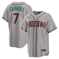 Men's Arizona Diamondbacks Corbin Carroll Gray Road Replica MLB Baseball Jersey - view 15