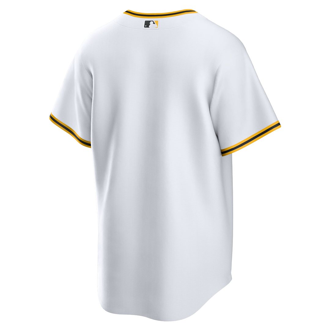 Men's Pittsburgh Pirates White Home Replica MLB Baseball Jersey - view 6