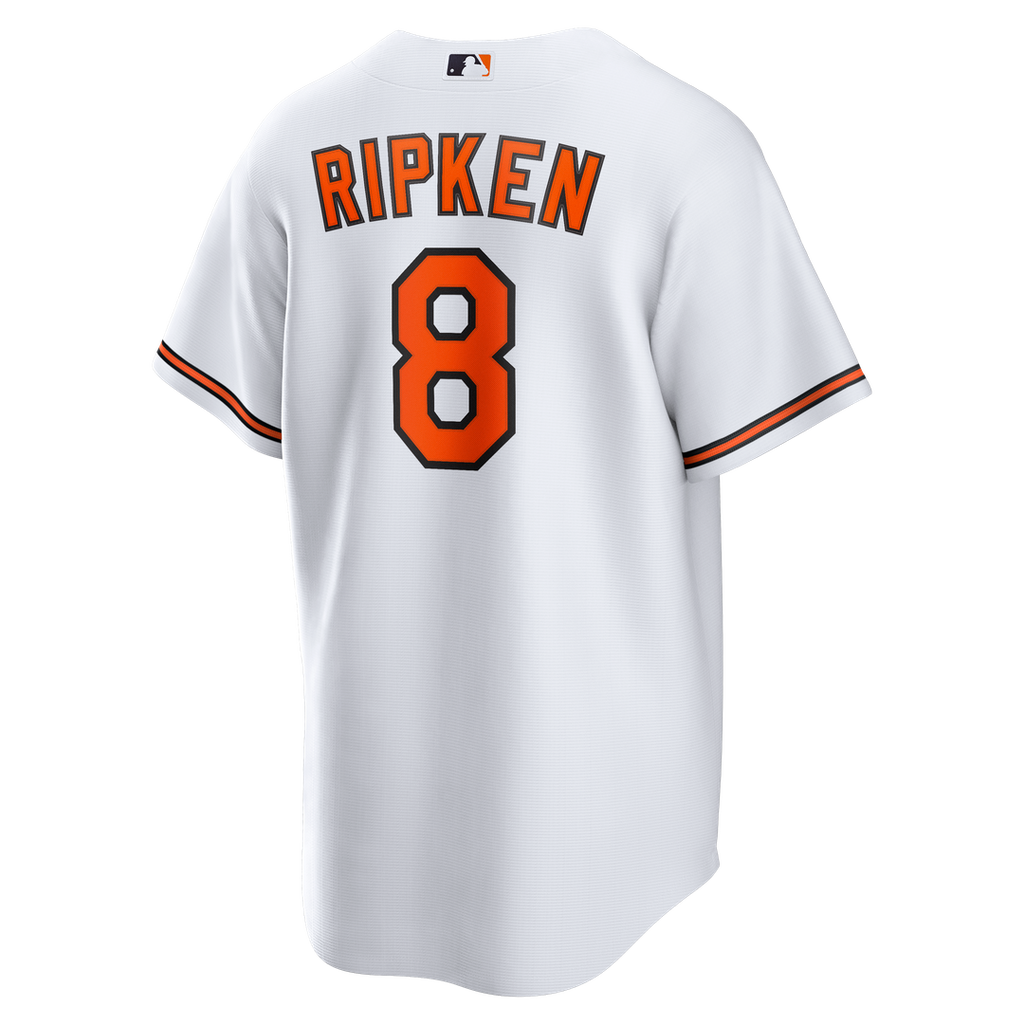Men's Baltimore Orioles Cal Ripken Jr. White Home Retired Player Replica MLB Baseball Jersey - view 3