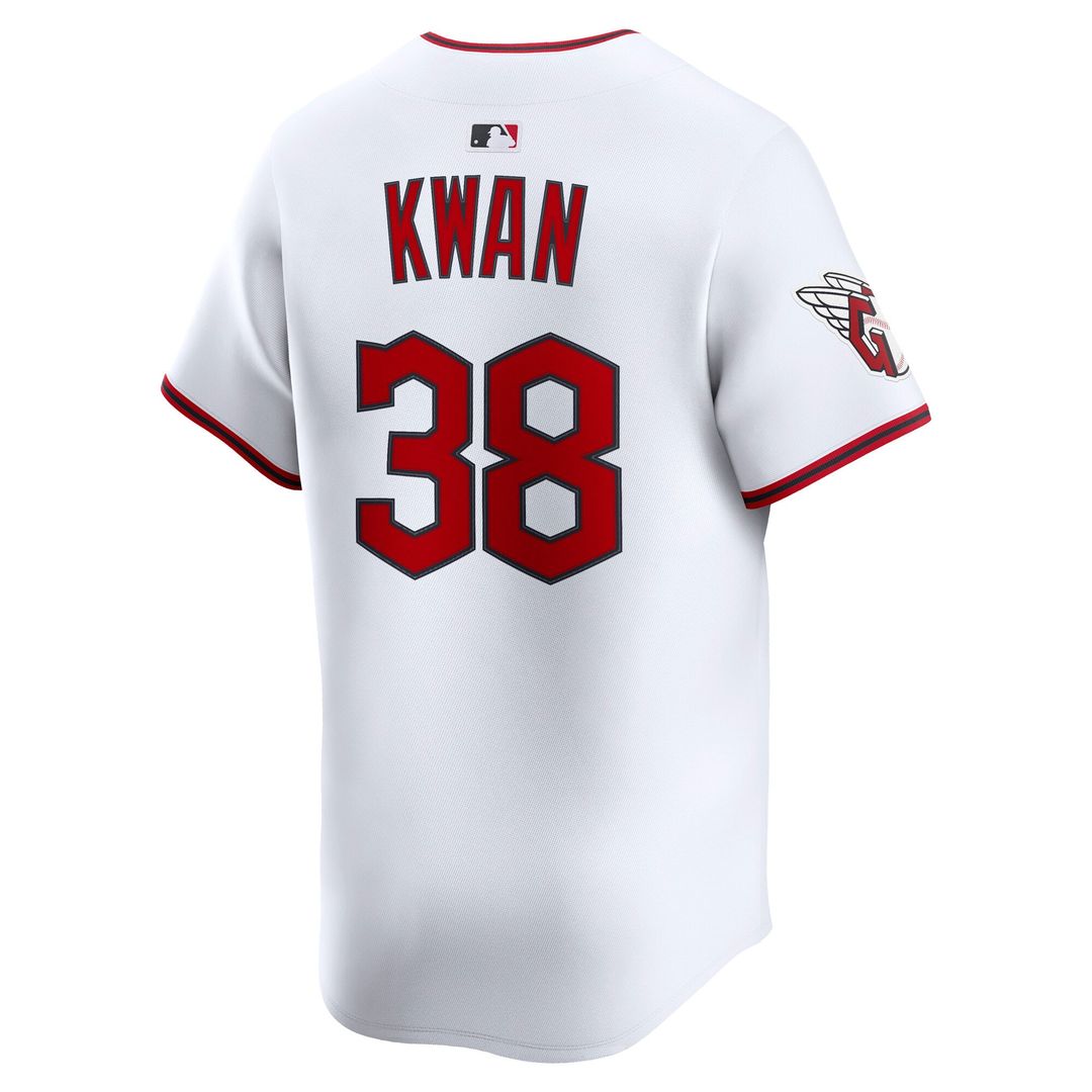Men's Cleveland Guardians Steven Kwan White Home Limited MLB Baseball Jersey - view 3