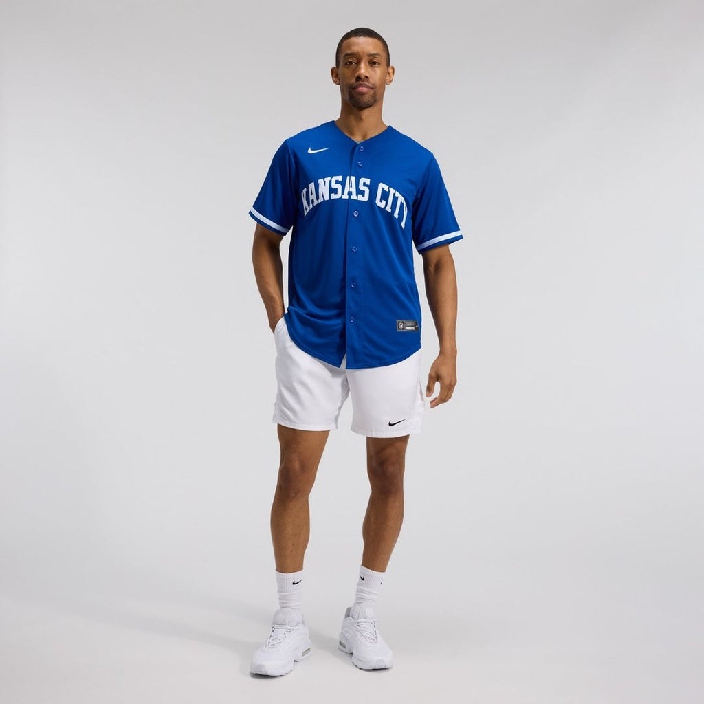 Men's Kansas City Royals Royal Alternate Replica MLB Baseball Jersey - view 14