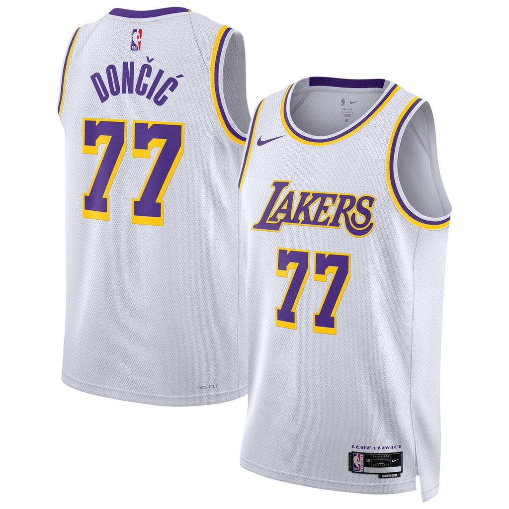 Unisex Los Angeles Lakers Association Swingman NBA Basketball Jersey - Luka Doncic - view 2
