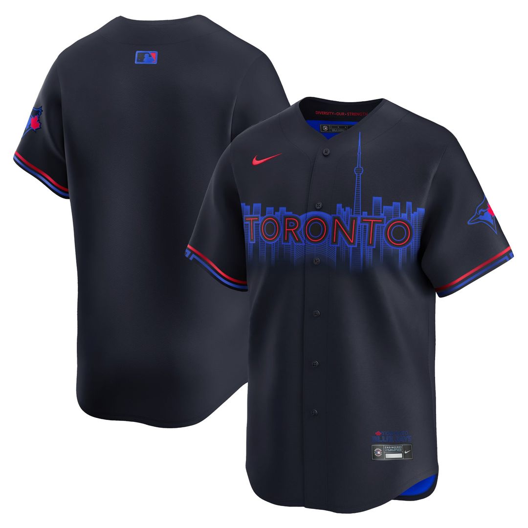 Men's Toronto Blue Jays Navy 2024 City Connect Limited MLB Baseball Jersey - view 1