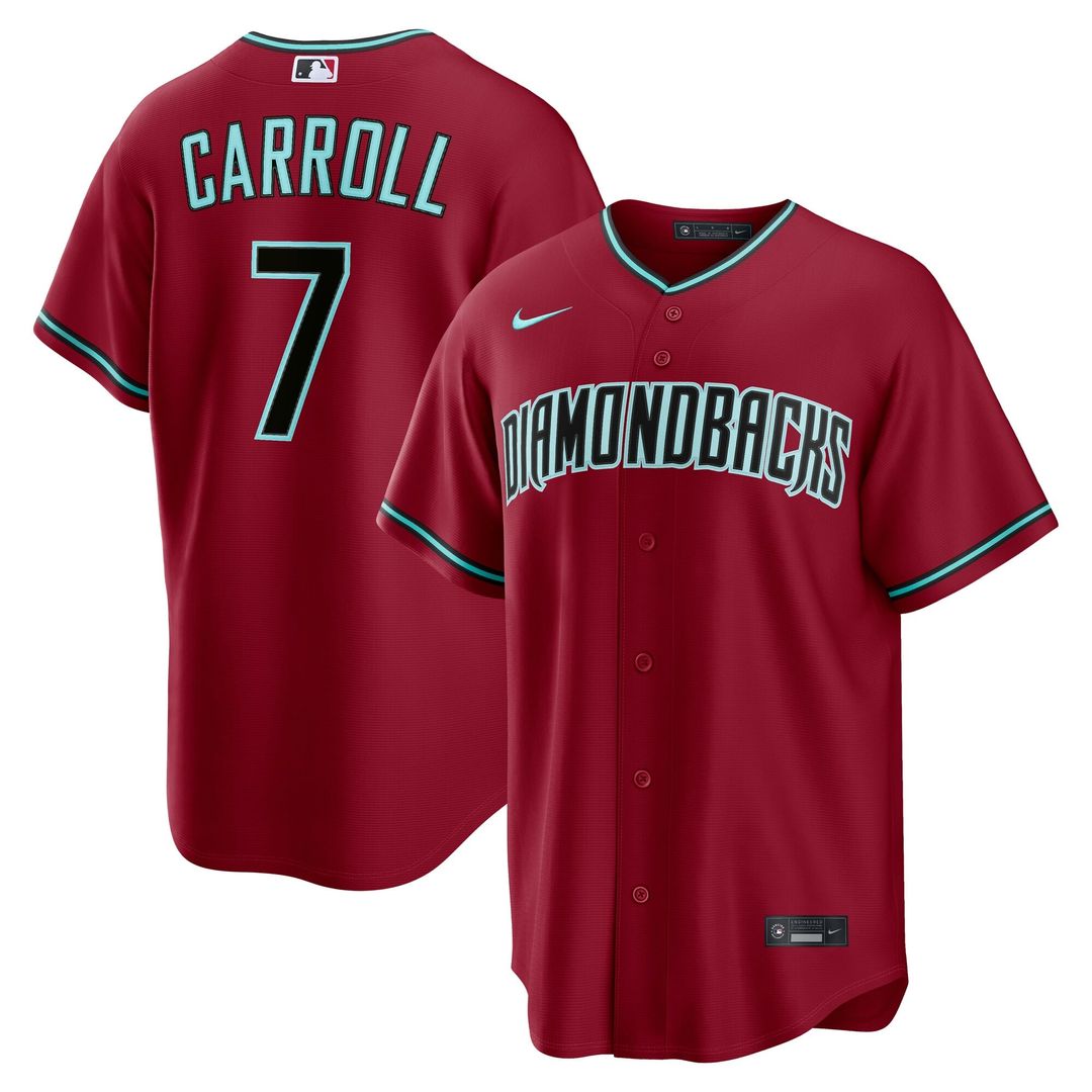 Men's Arizona Diamondbacks Corbin Carroll Gray Road Replica MLB Baseball Jersey - view 29