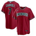 Men's Arizona Diamondbacks Corbin Carroll Crimson Alternate 2 Replica MLB Baseball Jersey - view 15