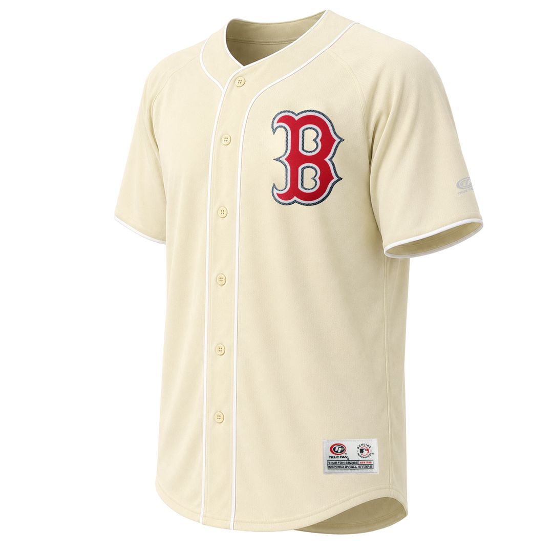 Men's Boston Red Sox Cream Fashion MLB Baseball Jersey - view 2