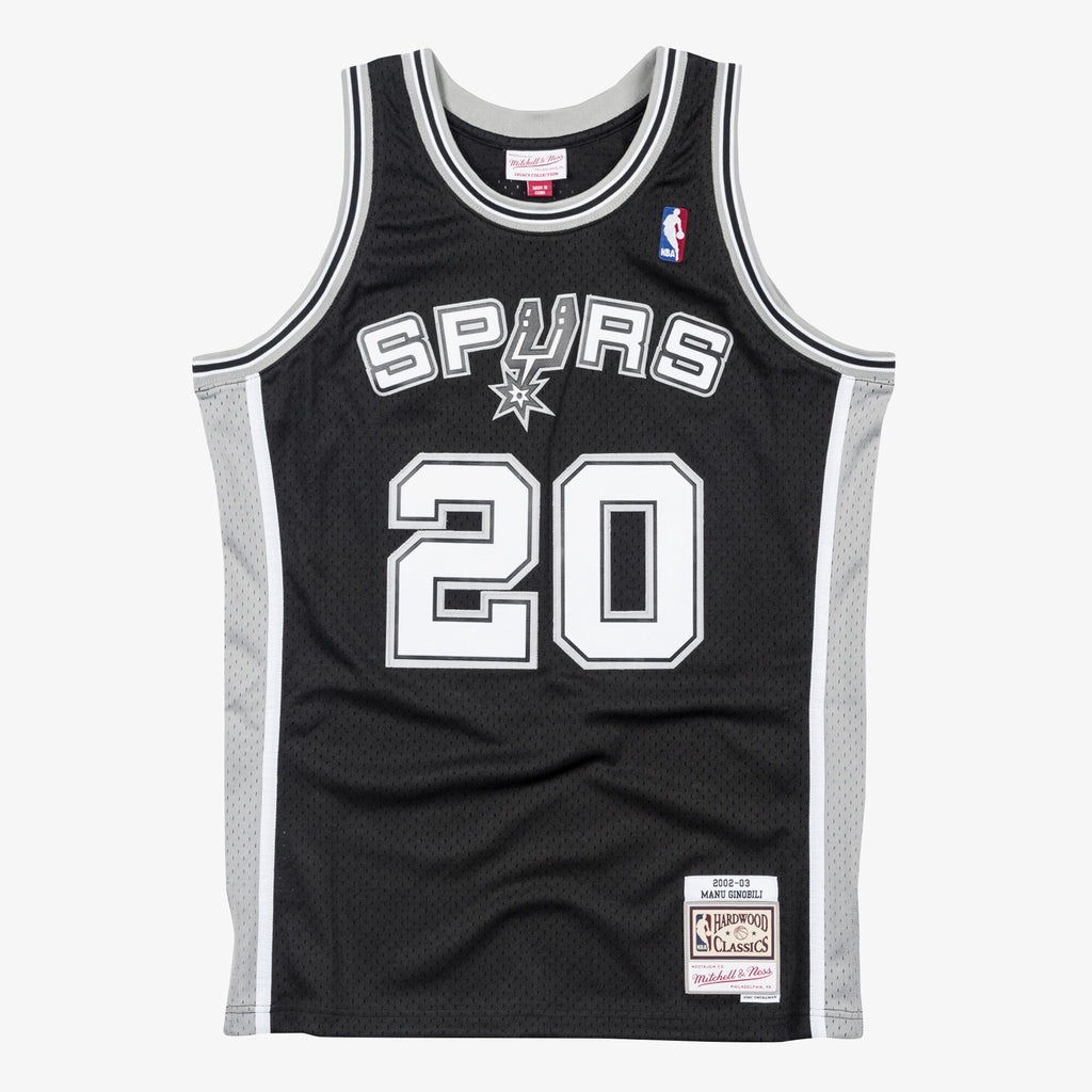Men's San Antonio Spurs Swingman NBA Basketball Jersey Manu Ginobili 2002-03 - view 1