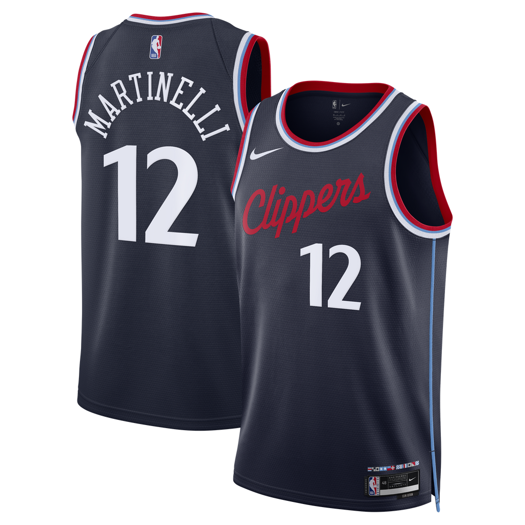 Unisex Nick Martinelli Los Angeles Clippers Replica Icon Edition Swingman NBA Basketball Jersey - Navy - view 1