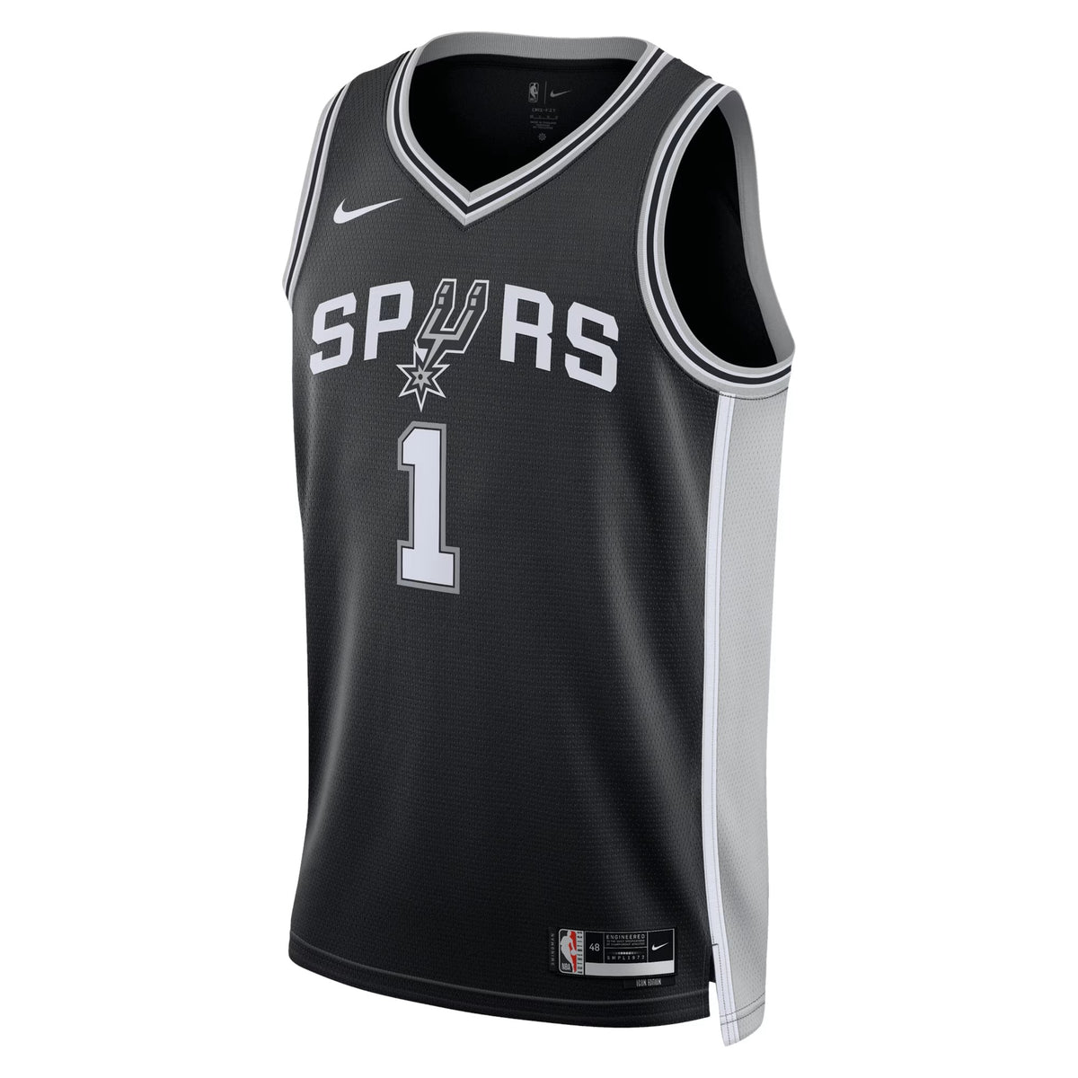 Men's San Antonio Spurs Icon Swingman NBA Basketball Jersey - Victor Wembanyama - view 3